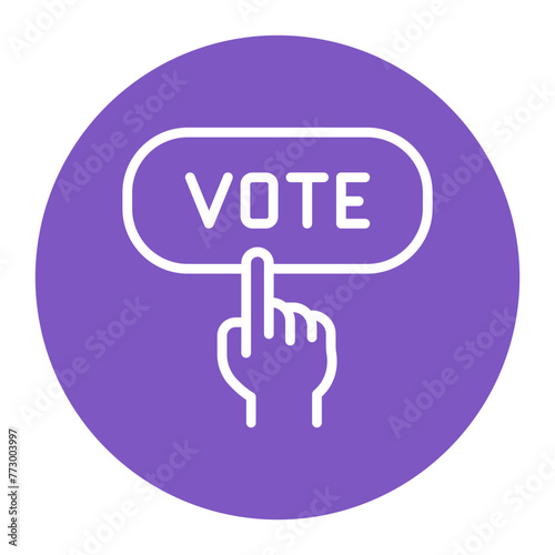 Vote icon vector image. Can be used for Protesting and Civil Disobedience.