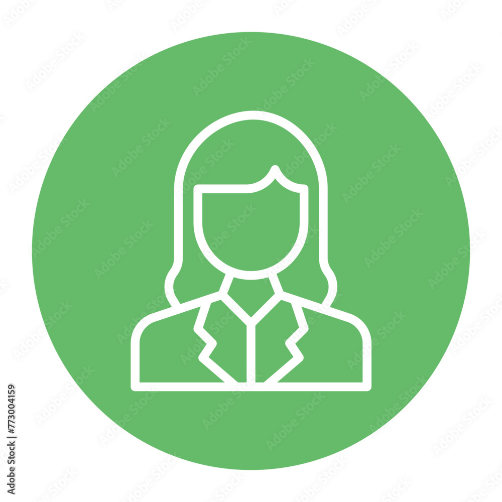 Character Female icon vector image. Can be used for Literature. Character Female icon vector image. Can be used for Literature.
