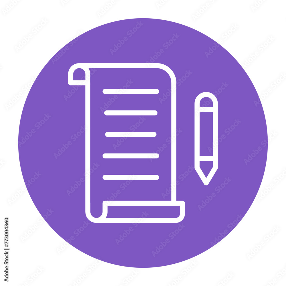 Parchment icon vector image. Can be used for Literature. Parchment icon vector image. Can be used for Literature.