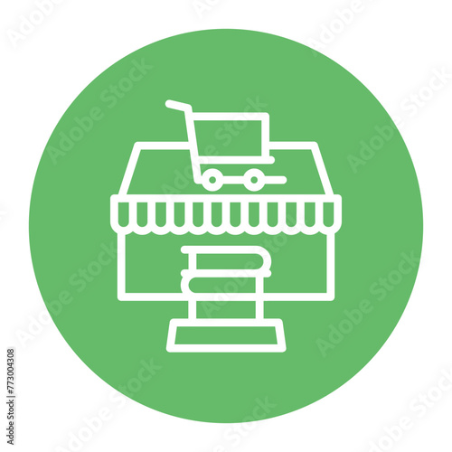Online Book Store icon vector image. Can be used for Literature.