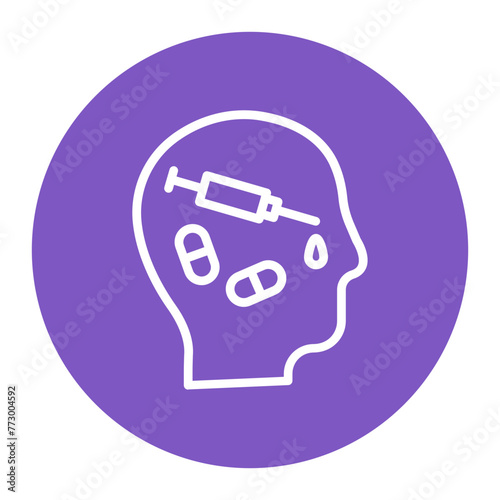 Drug Use icon vector image. Can be used for Lifestyles.