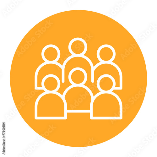 Audience icon vector image. Can be used for Filmmaking.