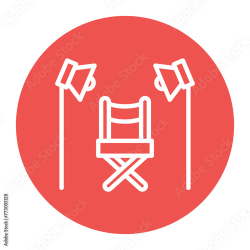 Casting icon vector image. Can be used for Filmmaking.