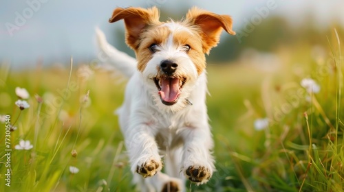 Serene Golden Retriever Enjoys a Sunset Beach Frolic - Generative AI