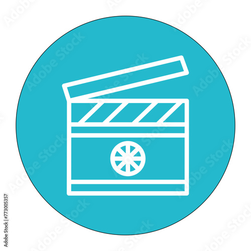 Indie Film icon vector image. Can be used for Filmmaking.