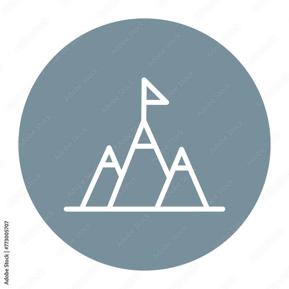 Mountain Peak icon vector image. Can be used for Achievements. Mountain Peak icon vector image. Can be used for Achievements.