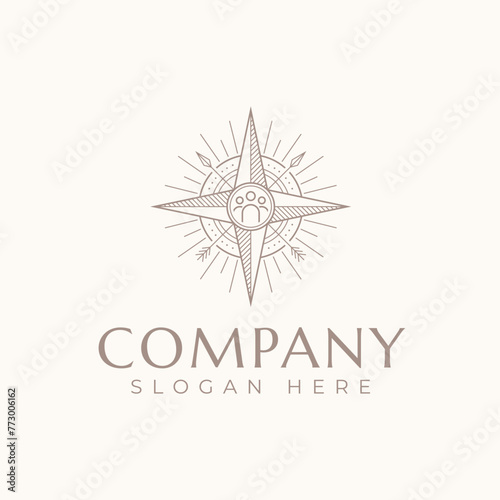 Compass Minimal Bohemian Line logo