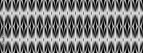Metallic geometric graphic illustration
