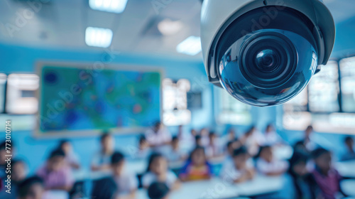A security camera at the school.