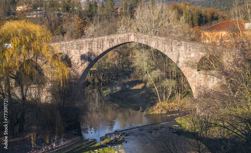 The Old Bridge of Sant Joan de les Abadesses,  Catalonia