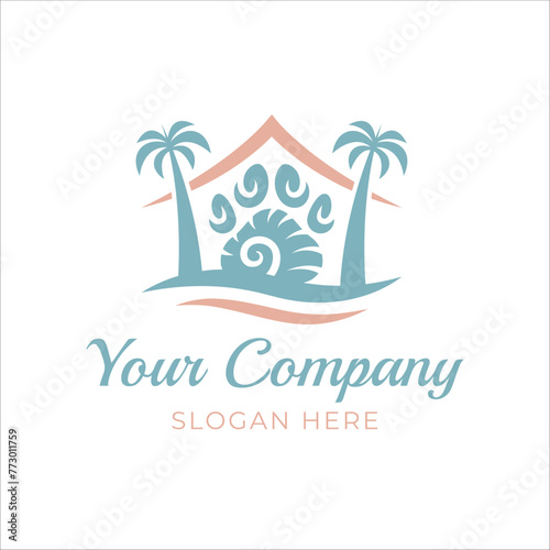 Snail Paw Sea Abstract Logo