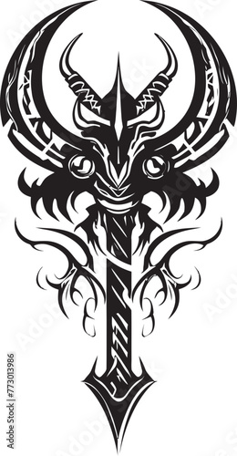 Spectral Slayer Fantasy Axe Symbolic Shadow Stalker Axe Emblem Icon