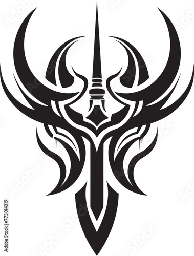 Shadow Stalker Axe Logo Emblem Leviathans Lash Battle Axe Symbol Icon