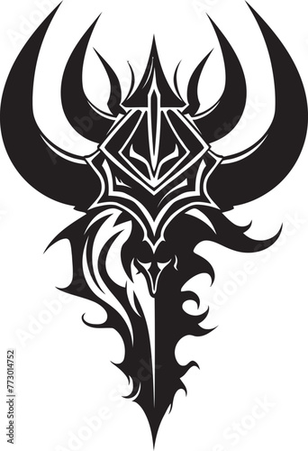 Titans Terror Axe Vector Icon Mythic Mayhem Battle Axe Graphic Symbol