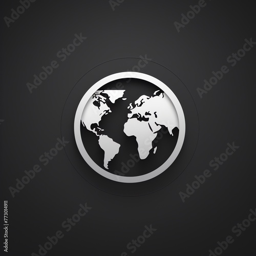 a white and black logo