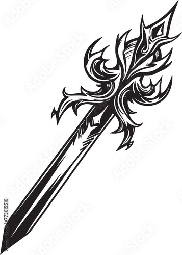 Runeblade Revolution Sword Icon Design Shadow Slicer Weapon Sword Emblem