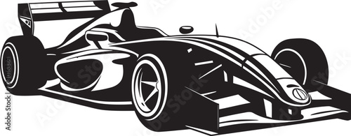 Velocity Victory Formula One Emblem Icon Turbocharged Thrust F1 Vector Emblem