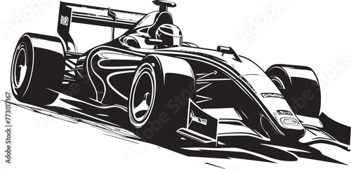 Adrenaline Affair Car Vector Design Podium Powerhouse Formula One Emblem Emblem