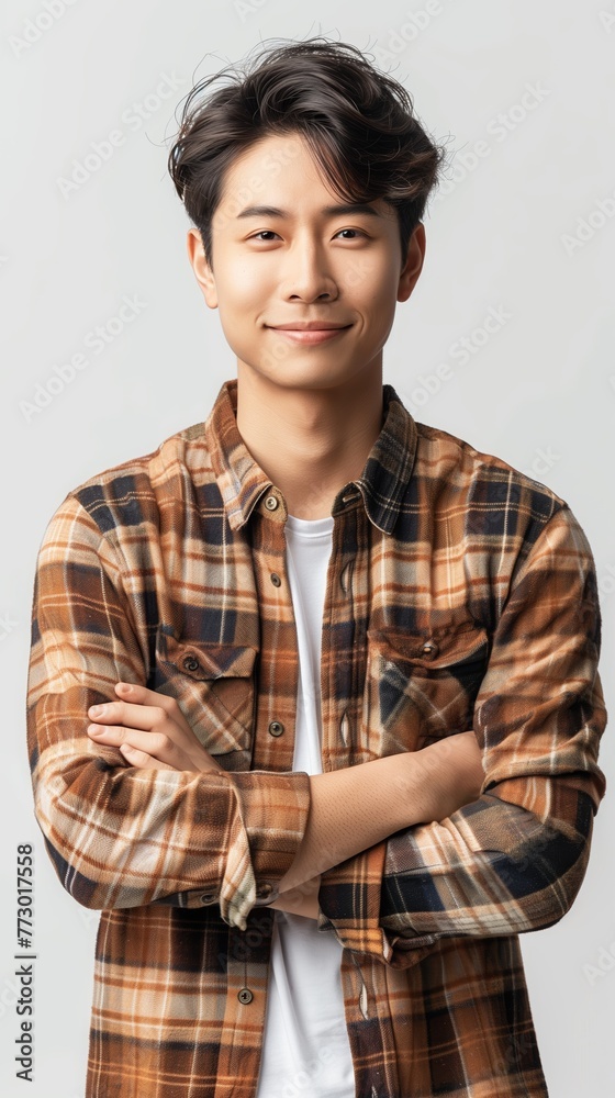 Portrait of young Asian man, isolated on white background. Portrait of young Asian man, isolated on white background.