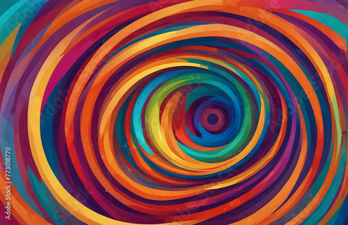 abstract colorful spiral background