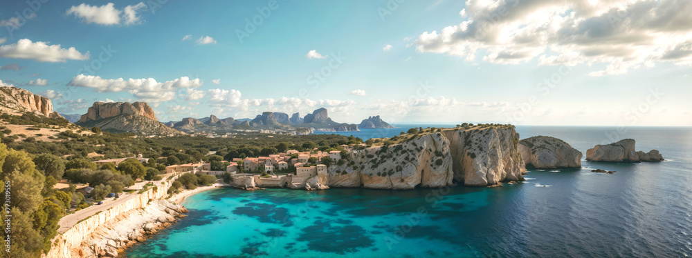 Panoramic landscape o Mallorca Islands