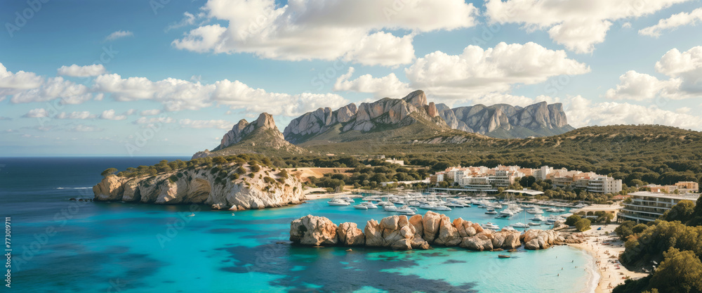 Panoramic landscape  Mallorca Islands