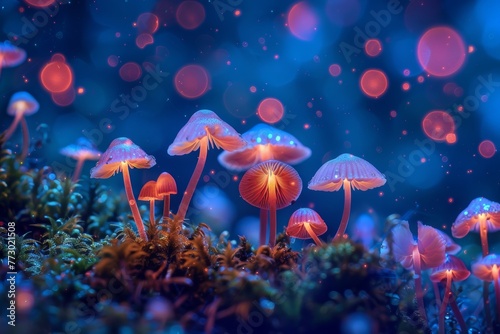 poisonous mushrooms glow bright fabulous