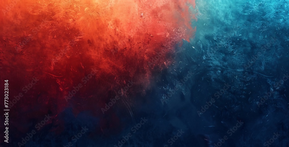 Fiery Fusion A Blend of Red, Orange, and Blue Generative AI