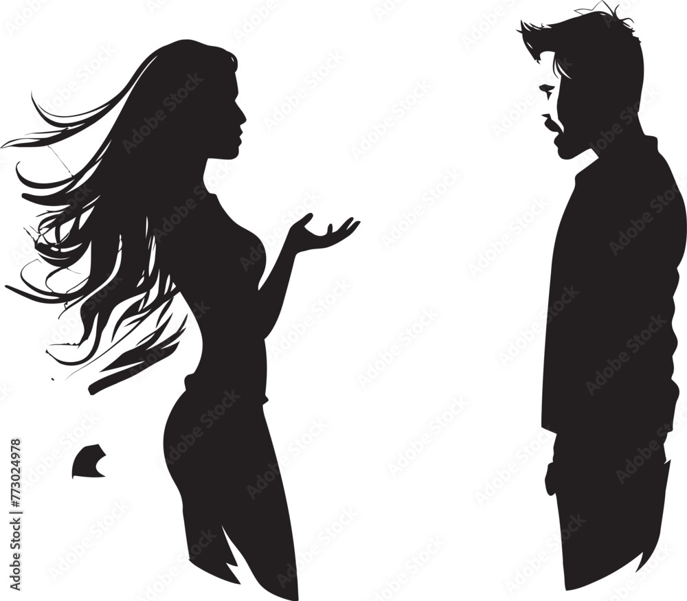 Hostile Harmony Vector Icon for Discordant Couple Wrathful Whirlwind Emblem for Man and Woman in Anger Hostile Harmony Vector Icon for Discordant Couple Wrathful Whirlwind Emblem for Man and Woman in Anger