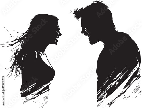 Wrathful Waters Dynamic Symbol for Man and Womans Wrath Fury Firestorm Iconic Emblem of Couples Fiery Fury
