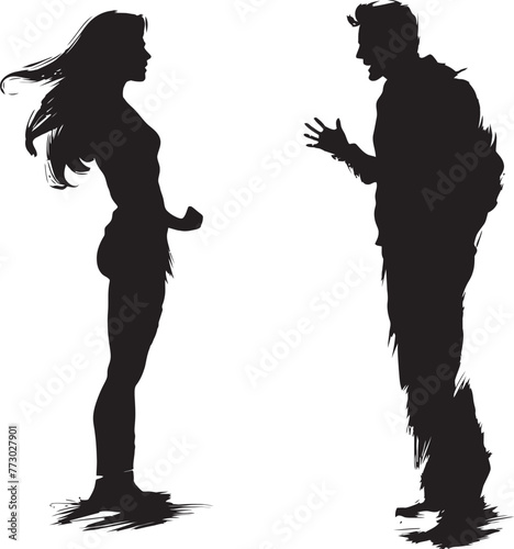 Wrathful Wave Vector Illustration Symbolizing Couples Wave of Wrath Fiery Fusion Dynamic Logo Design Depicting Couples Fusion of Fire