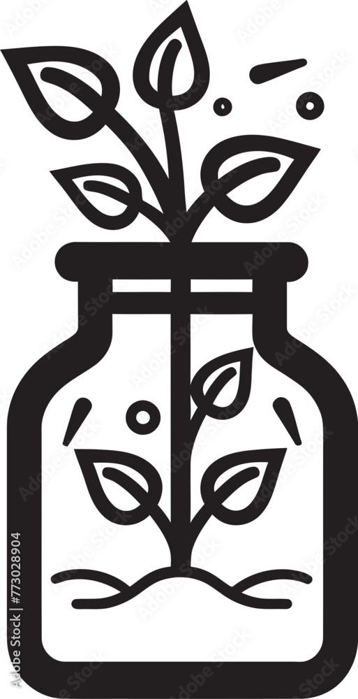 Glass Gardenia Emblematic Logo Design of Lush Flora Captured in Jar Greenhouse Guardian Dynamic Illustration Depicting Plant Shelter Glass Gardenia Emblematic Logo Design of Lush Flora Captured in Jar Greenhouse Guardian Dynamic Illustration Depicting Plant Shelter