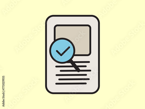 Illustration a vector icon depicting documents, suitable for web and mobile applications, isolated for use in graphic and design.