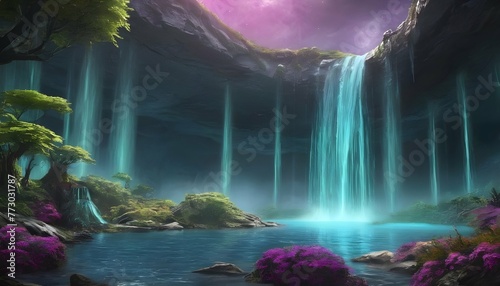 Extraterrestrial Waterfalls Create A Mesmerizing  3