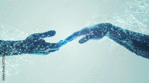3D handshake. Generative AI