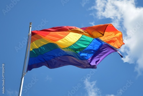 With each wave of the flag, they reaffirmed their commitment to equality and freedom photo