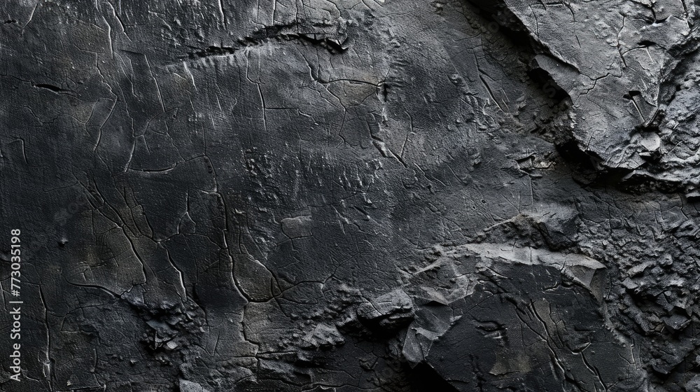 Black stone texture. Generative AI Black stone texture. Generative AI