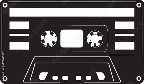 Analog Anthem Audio Tape Iconic Design Vintage Vibes Cassette Tape Emblem Graphics