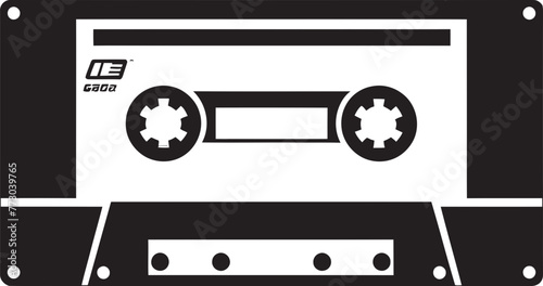 Nostalgic Melodies Audio Tape Logo Design Analog Classics Vintage Cassette Icon Graphics