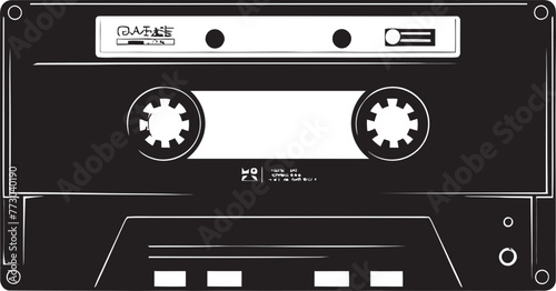 Analog Classics Audio Cassette Emblem Vector Retro Resonance Tape Logo Design
