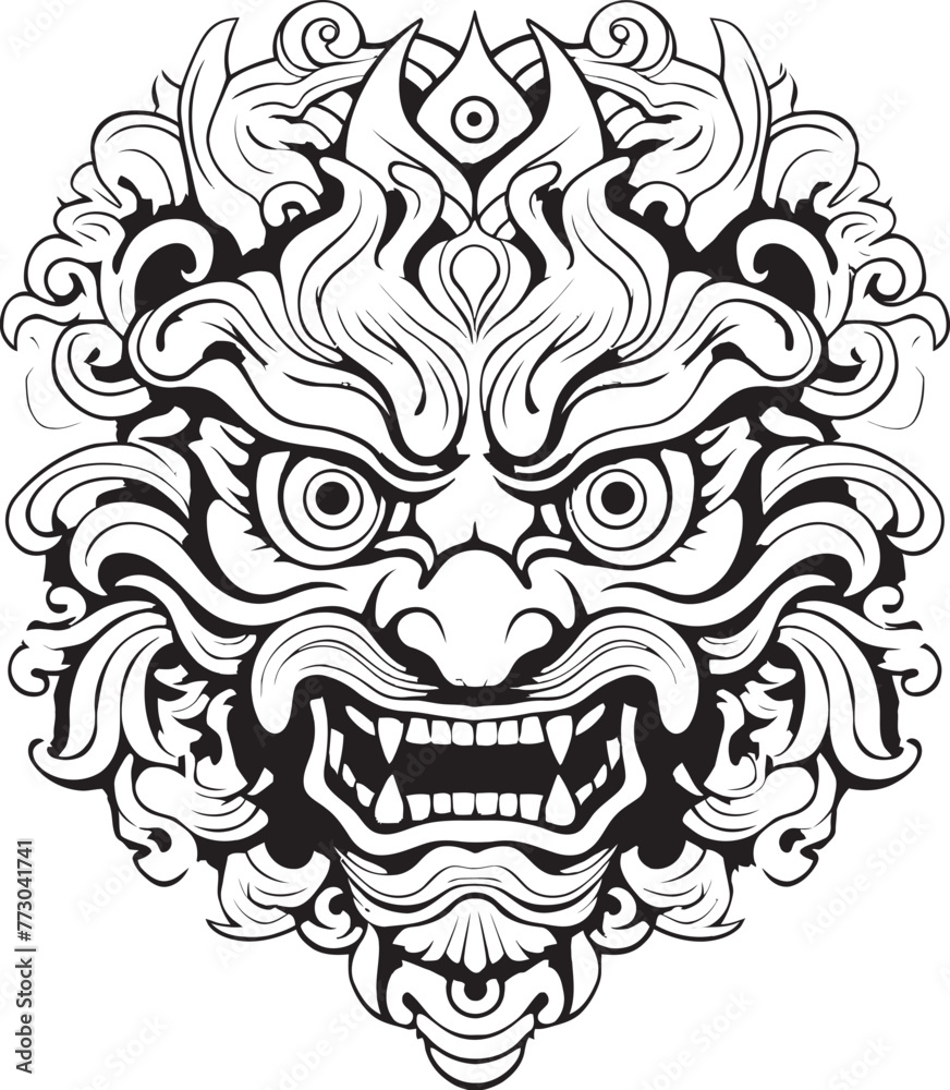 Mystical Borong Essence Graphic Logo Emblem Vibrant Balinese Dreams Vector Emblem Graphics Mystical Borong Essence Graphic Logo Emblem Vibrant Balinese Dreams Vector Emblem Graphics