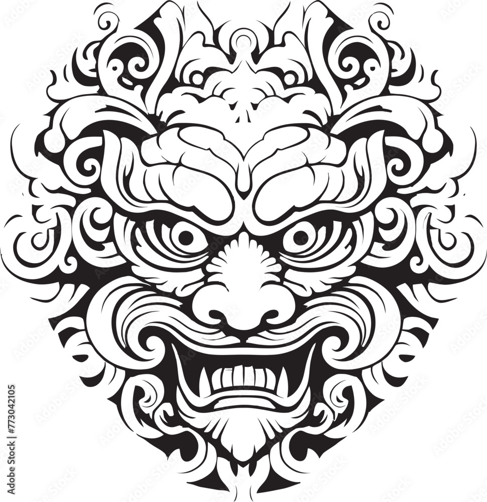 Celestial Borong Tranquility Graphic Logo Emblem Ancient Borong Majesty Vector Emblem Design