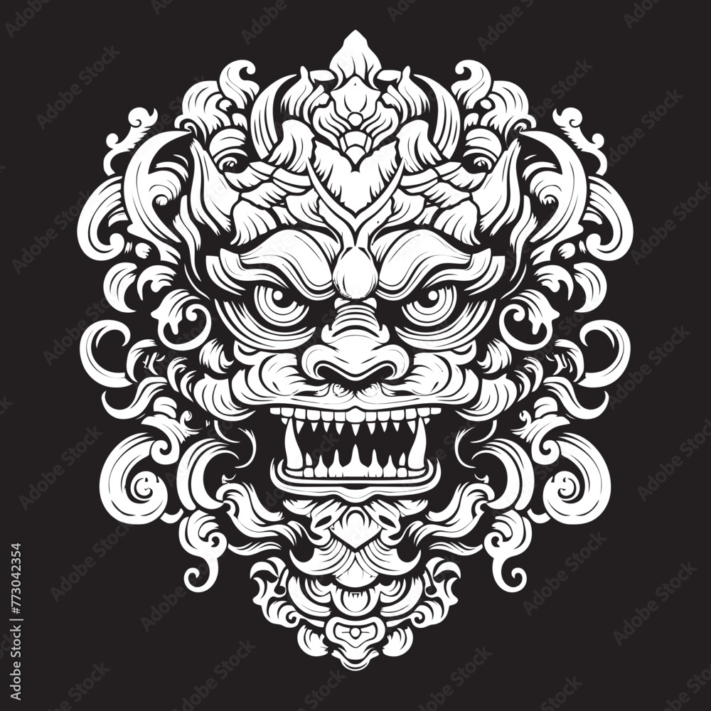 Balinese Borong Elegance Graphic Logo Design Authentic Balinese Borong Vector Icon Graphics