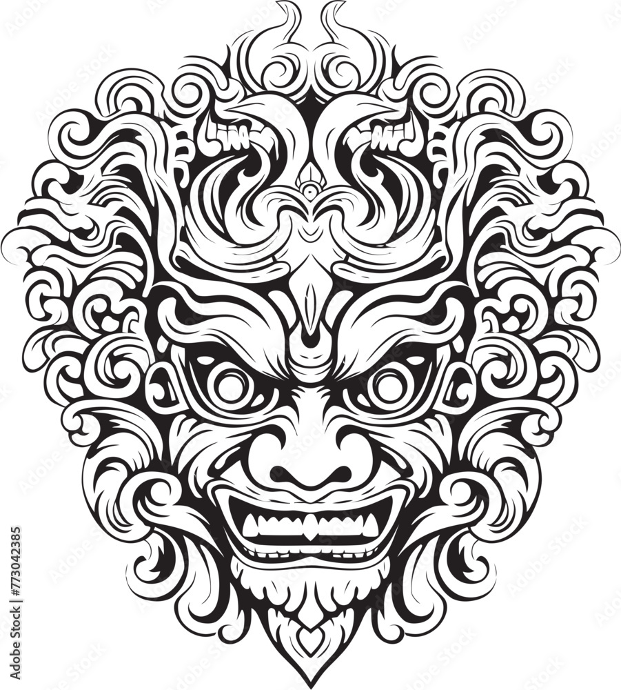 Balinese Borong Reflections Logo Design Icon Balinese Borong Diversity Vector Artwork Graphics