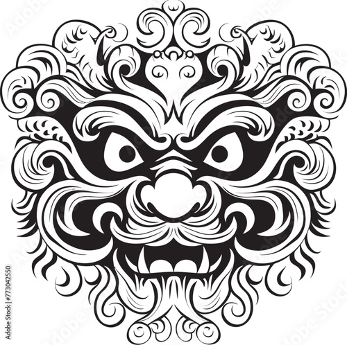 Cultural Symbol Borong Balinese Icon Design Balinese Borong Essence Vector Emblem Graphics © BABBAN