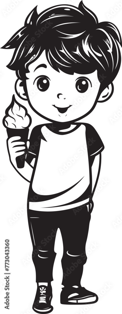 Frosty Fascination Cartoon Boys Ice Cream Delight Logo Lickin Laughter Vector Logo of a Kid Enjoying Ice Cream Fun Frosty Fascination Cartoon Boys Ice Cream Delight Logo Lickin Laughter Vector Logo of a Kid Enjoying Ice Cream Fun