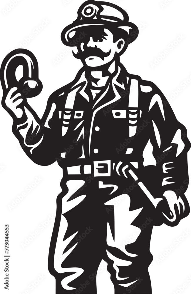 Blazing Beacon Cartoon Fireman Emblem as a Symbol of Hope Firefighter Forge Vector Logo of a Skilled Fireman Blazing Beacon Cartoon Fireman Emblem as a Symbol of Hope Firefighter Forge Vector Logo of a Skilled Fireman