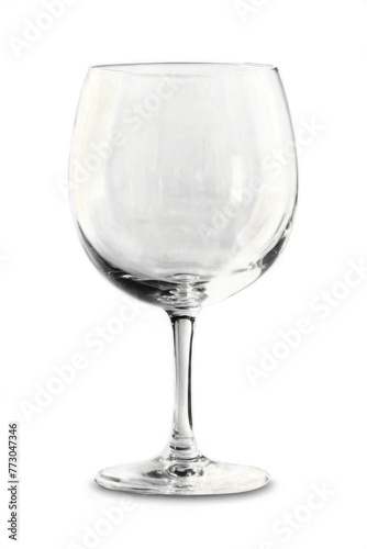 isolated empty wine glass transparent background photo