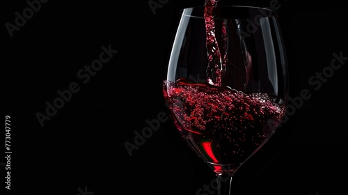 Red wine pouring. Generative AI