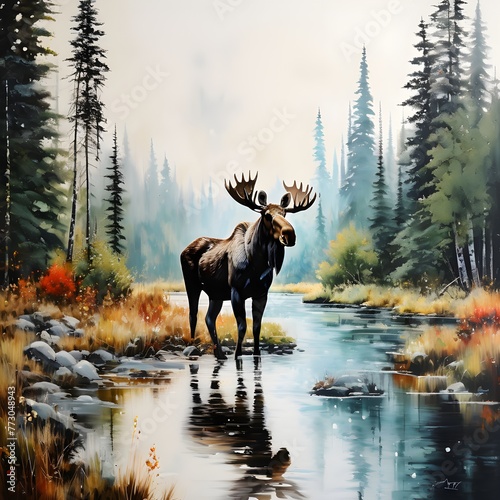 Forest Moose © Rady